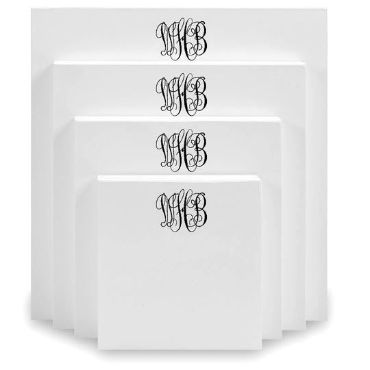 Perfect Stack of Monogrammed Notepads